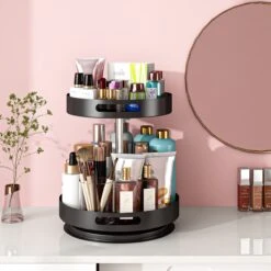 AlShiha® Organizer- Draaiplateau - 2 Laags(Zwart) - Keuken Organizers - Aanrecht Organiser - Draaischijf - Badkamer Organizer - Make Up Organizer - Kruidenrek - Kast Organizer - Keukenkast Organizer 26 AlShiha® Organizer- Draaiplateau - 2 Laags(Zwart) - Keuken Organizers - Aanrecht Organiser - Draaischijf - Badkamer Organizer - Make Up Organizer - Kruidenrek - Kast Organizer - Keukenkast Organizer -Thuisopslag 1200x1200 590