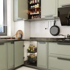 Clear Living - Gootsteenkast Organizer - Keukenkast Organizer - Keuken Organizer - Gootsteen Organizer - Zwart -Thuisopslag 1200x1200 645