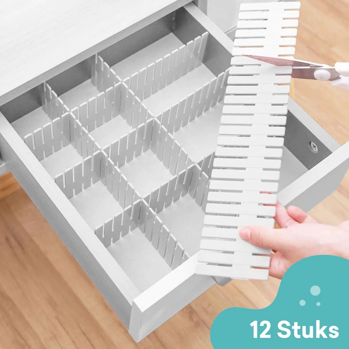 Yourganized Ladeverdeler - Lade Organizer - Set Van 12 - Voor Kleding/Keuken/Badkamer 3 Yourganized Ladeverdeler - Lade Organizer - Set Van 12 - Voor Kleding/Keuken/Badkamer