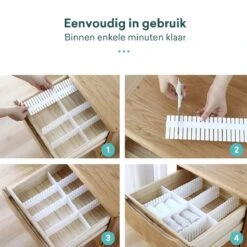 Yourganized Ladeverdeler - Lade Organizer - Set Van 12 - Voor Kleding/Keuken/Badkamer 12 Yourganized Ladeverdeler - Lade Organizer - Set Van 12 - Voor Kleding/Keuken/Badkamer -Thuisopslag 1200x1200 653