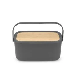 Brabantia Nic Broodtrommel - Met Bamboe Deksel - Dark Grey 19 Brabantia Nic Broodtrommel - Met Bamboe Deksel - Dark Grey -Thuisopslag 1200x1200 66