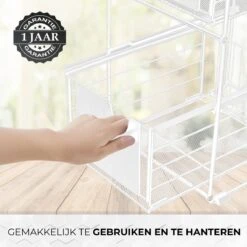 GEON - Gootsteenkast Organizer - Keukenkast Organizer - Gootsteenrek - Badkamer Organizer - Wit/Zwart -Thuisopslag 1200x1200 683