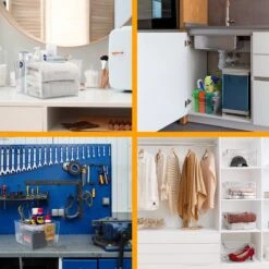 Stosh Koelkast Organizer - Opbergbox - Lade Organizer - Keuken Organizers - Opbergdoos - Koelkast Bakjes - Transparant - 3 Stuks -Thuisopslag 1200x1200 700