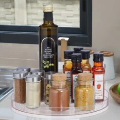 Relaxdays Draaiplateau Rond - 30 Cm - Draaischijf - Organizer Koelkast - Keuken Opberger -Thuisopslag 1200x1200 710