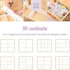 Jil&Júne Ladeverdeler - Lade Organizer - Set Van 6 - Voor Kleding/Keuken/Badkamer 12 Jil&Júne Ladeverdeler - Lade Organizer - Set Van 6 - Voor Kleding/Keuken/Badkamer -Thuisopslag 1200x1200 723
