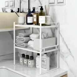 Keuken Organizers - Aanrecht Organiser - 18*33,2* 21 Cm -Pannenrekken - Gootsteenkast Organizer - Bureau Organizer - Opbergrek - Kruidenrek - Kast Organizer - Badkamer Organizer -Thuisopslag 1200x1200 775