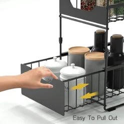 BOTC Organizer - Gootsteenkast Organizer - Opbergrek - Aanrecht Organiser – Keuken Organizers - Tweelaags – Metaal – Antislip 19 BOTC Organizer - Gootsteenkast Organizer - Opbergrek - Aanrecht Organiser – Keuken Organizers - Tweelaags – Metaal – Antislip -Thuisopslag 1200x1200 785