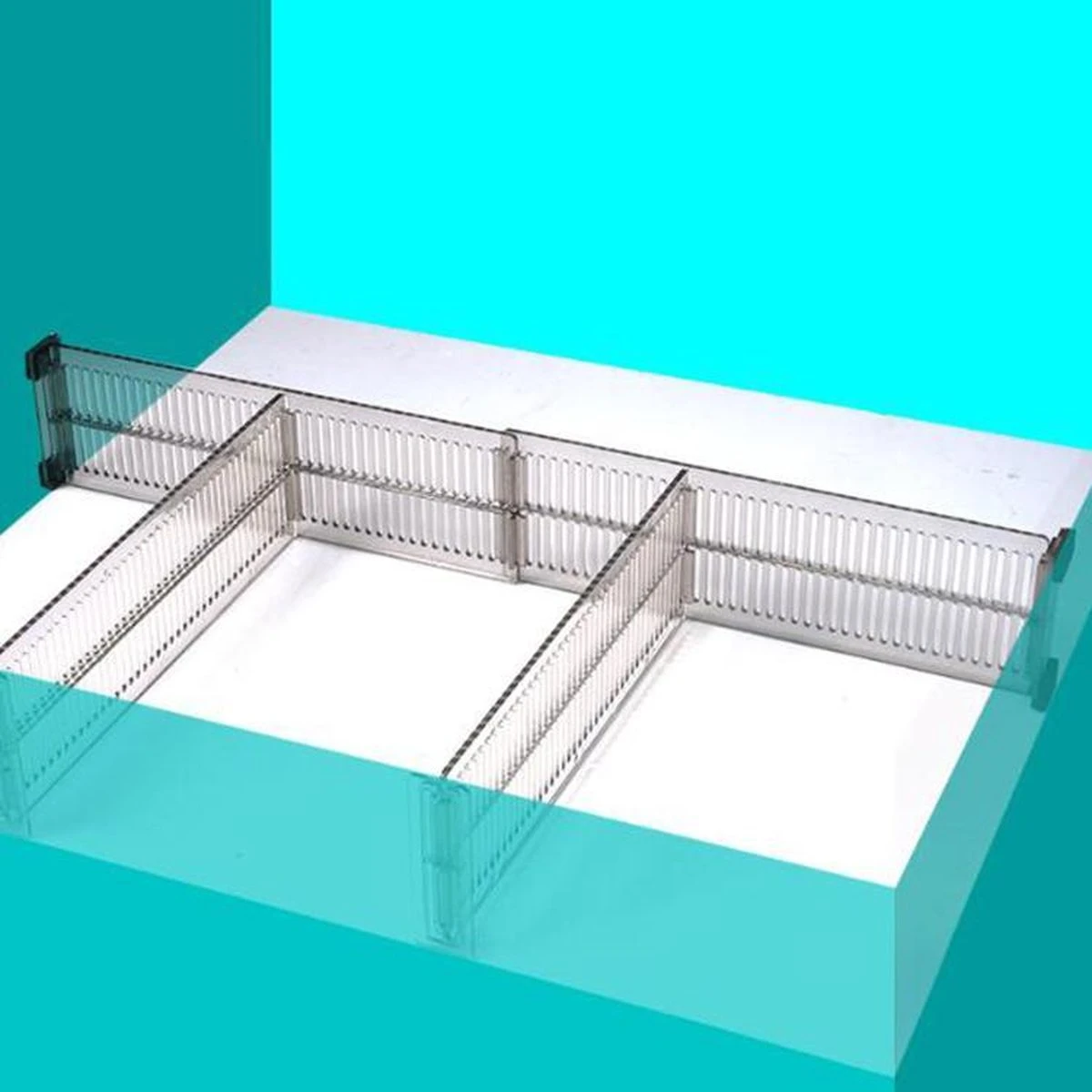 Sloco Ladeverdeler - Lade Organizer - Voor Kleding/Badkamer/Make-Up 4 Sloco Ladeverdeler - Lade Organizer - Voor Kleding/Badkamer/Make-Up - Afbeelding 2