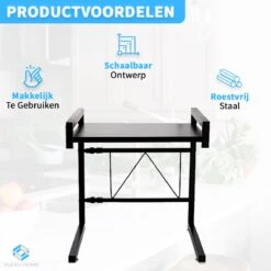 Fleau Home Uitschuifbaar Magnetron Rek - Keukenkast Organizer - Aanrecht Organiser - Ovenkast - Magnetronkast - Keukenrek -Thuisopslag 1200x1200 817