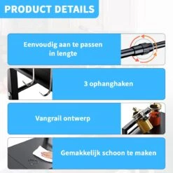 Fleau Home Uitschuifbaar Magnetron Rek - Keukenkast Organizer - Aanrecht Organiser - Ovenkast - Magnetronkast - Keukenrek -Thuisopslag 1200x1200 821