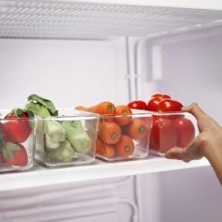 Kurtzy Keuken Koelkast & Kast Opslag Trays (8 Pak) – 20cm In Lengte – Helder Plastic Koelkast Trommels – Badkamer, Berging, Lade, Diepvries En Huis Opslag Organiser Containers -Thuisopslag 1200x1200 842