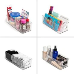 Janse Set Van 4 Koelkast Organizers - Opbergbox - Opberg Bakjes - Koelkast Bakjes - Plastic Bakjes - Bakjes - Keuken Organizer - Stapelbaar - Koelkast Opbergbak - Voorraadbakjes - Koelkast Accessoires - Lade Organizer -Thuisopslag 1200x1200 851