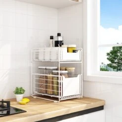 AlShiha® Organizer - Large(Wit) - Ladekast - Kast Organizer - Gootsteenkast Organizer - Aanrecht Organiser - Opbergrek - Keukenkast Organizer - Keuken Organizer - Gootsteen Organizer - Ladesysteem - Ladeblok - Keukenrek 17 AlShiha® Organizer - Large(Wit) - Ladekast - Kast Organizer - Gootsteenkast Organizer - Aanrecht Organiser - Opbergrek - Keukenkast Organizer - Keuken Organizer - Gootsteen Organizer - Ladesysteem - Ladeblok - Keukenrek -Thuisopslag 1200x1200 853