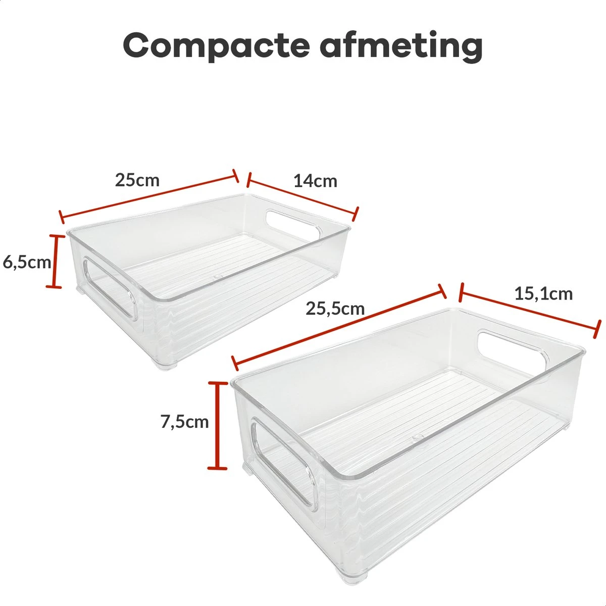 Box Me - Koelkast Organizer - 8 Stuks - Organizer Bakjes - Bakjes - Opberg Bakjes - Plastic Bakjes 5 Box Me - Koelkast Organizer - 8 Stuks - Organizer Bakjes - Bakjes - Opberg Bakjes - Plastic Bakjes - Afbeelding 3