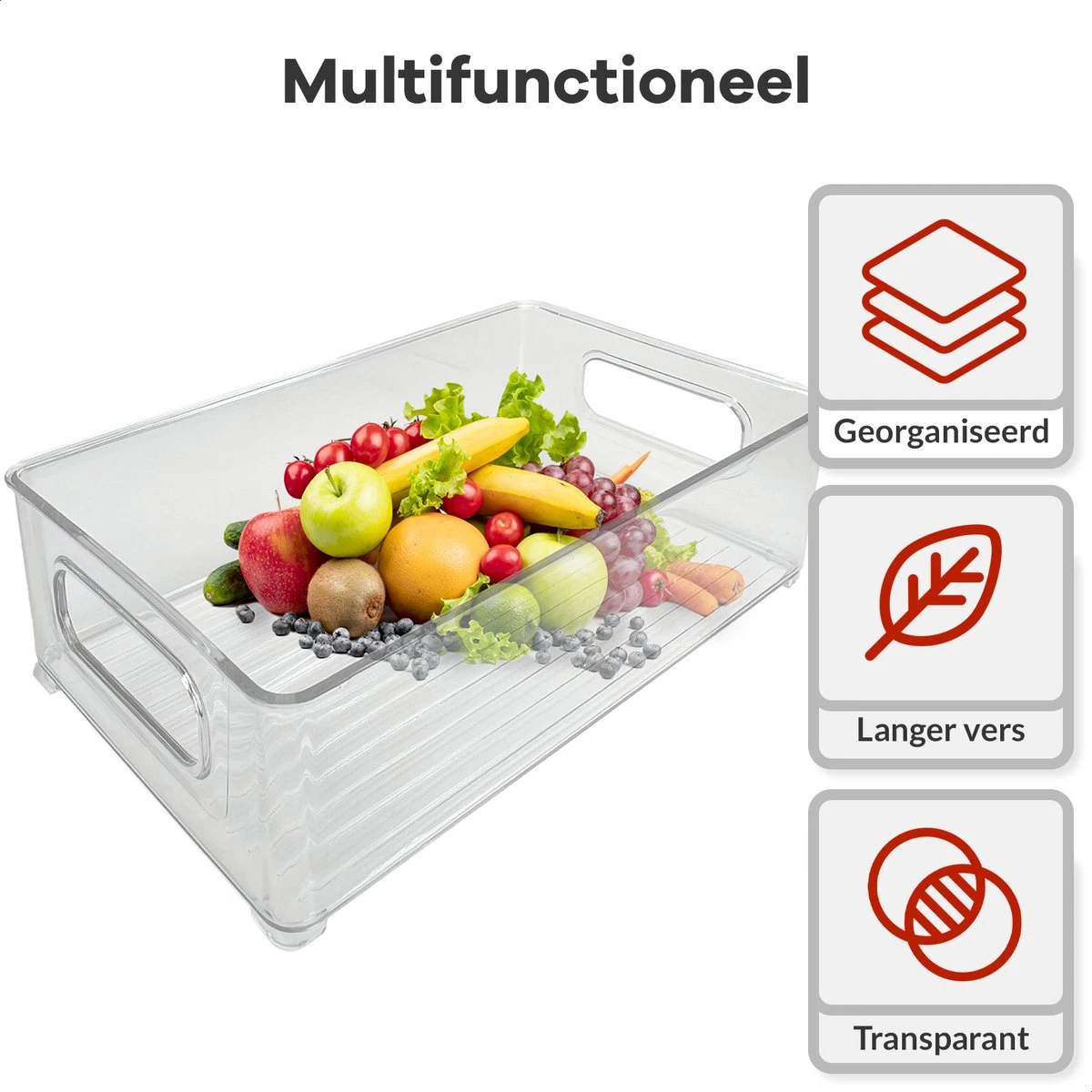 Box Me - Koelkast Organizer - 8 Stuks - Organizer Bakjes - Bakjes - Opberg Bakjes - Plastic Bakjes 6 Box Me - Koelkast Organizer - 8 Stuks - Organizer Bakjes - Bakjes - Opberg Bakjes - Plastic Bakjes - Afbeelding 4