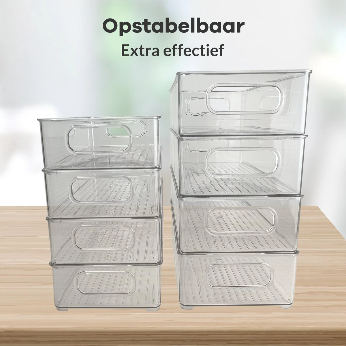 Box Me - Koelkast Organizer - 8 Stuks - Organizer Bakjes - Bakjes - Opberg Bakjes - Plastic Bakjes 7 Box Me - Koelkast Organizer - 8 Stuks - Organizer Bakjes - Bakjes - Opberg Bakjes - Plastic Bakjes - Afbeelding 5