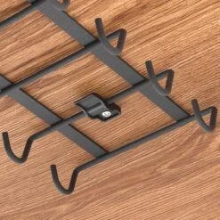 Tomado Metaltex - Kopjes Ophangen Aan Plank - Zwart - Ophangen Zonder Boren - Check Video -Thuisopslag 1200x1200 878