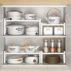 Keuken Organizers - Aanrecht Organiser - 23,8*51,2* 21 - Pannenrekken - Gootsteenkast Organizer - Bureau Organizer - Opbergrek - Kruidenrek - Kast Organizer - Badkamer Organizer -Thuisopslag 1200x1200 887