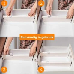 Posity Ladeverdeler - Lade Organizer - Voor Keuken / Slaapkamer / Kantoor / Kleding - Verstelbaar/uitschuifbaar - 6 Stuks - Plastic 14 Posity Ladeverdeler - Lade Organizer - Voor Keuken / Slaapkamer / Kantoor / Kleding - Verstelbaar/uitschuifbaar - 6 Stuks - Plastic -Thuisopslag 1200x1200 895