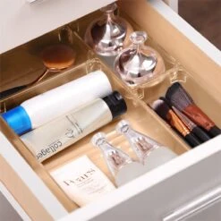 Lade Organizer (Set Van 10) - Doorzichtig Keuken Bakjes - Keukenkastorganizers - Opbergbak / Bewaardoos / Opbergdoos / Lade / Schuiflade Verdeler / Indeling- Blikjes En Pakjes Houder - Fridge / Koelkast Organizer - Transparant Badkamer Opslag Bakje -Thuisopslag 1200x1200 955