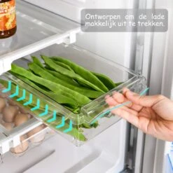 Merkloos Koelkast Organizer - Schuiflade- Koelkast Lade - Verstelbaar - Doorzichtig - Uitschuifbaar -Thuisopslag 1200x1200 966