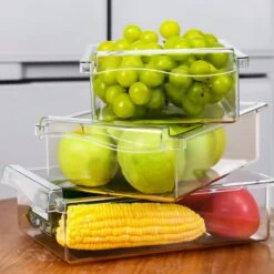 Merkloos Koelkast Organizer - Schuiflade- Koelkast Lade - Verstelbaar - Doorzichtig - Uitschuifbaar -Thuisopslag 1200x1200 968