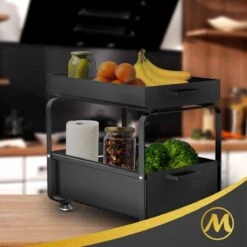 Mymonkii Gootsteenkast Organizer - Schuiflades Keukenkast – Stevige Keukenkast Organizer - Antislip Poten -Thuisopslag 1200x1200 989