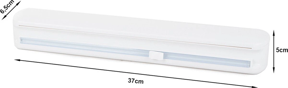 Merkloos Keuken Foliedispenser - Rollenhouder - Foliesnijder - Foliehouder - Aluminiumfolie Houder - Vershoudfolie - Keuken Organizers - Wit 7 Merkloos Keuken Foliedispenser - Rollenhouder - Foliesnijder - Foliehouder - Aluminiumfolie Houder - Vershoudfolie - Keuken Organizers - Wit - Afbeelding 5