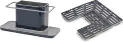 Joseph Joseph Gootsteenorganiser En Gootsteenmat Set - Grijs - Twee Stuks