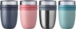 Mepal – Isoleer Lunchpot Ellipse – Houdt Je Eten 6-8 Uur Warm En 12 Uur Koud – Nordic Pink – 2 Compartimenten – Soep Beker To Go – Yoghurt Beker Muesli - Thermos Lunchbox -Thuisopslag 1200x461