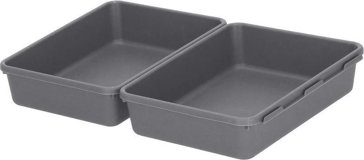 Merkloos Springos Lade Organizer | Opbergbakjes | Lade Verdeler | Voor Keuken En Bureau | Badkamer | Lade Bakjes | Make Up Organizer | 8 Delen | Grijs 5 Merkloos Springos Lade Organizer | Opbergbakjes | Lade Verdeler | Voor Keuken En Bureau | Badkamer | Lade Bakjes | Make Up Organizer | 8 Delen | Grijs - Afbeelding 3