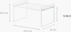 Keuken Organizers - Aanrecht Organiser - 18*33,2* 21 Cm -Pannenrekken - Gootsteenkast Organizer - Bureau Organizer - Opbergrek - Kruidenrek - Kast Organizer - Badkamer Organizer -Thuisopslag 1200x555 1