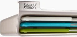 Joseph Joseph Snijplankenhouder Incl. Snijplanken - Meerkleurig - Ophangen Zonder Boren, Vaatwasserbestendig -Thuisopslag 1200x577