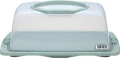 Merkloos Spesely® Pastel Groen Taart Bewaardoos Met Deksel En Inklapbare Handgrepen - Rechthoek - 39x19xH15cm - Vershouddoos - Transparant - Opbergdoos Taart - Taartdoos - Cakedoos - Taartdoos Met Deksel - Boîte à Gâteaux -Thuisopslag 1200x585 1