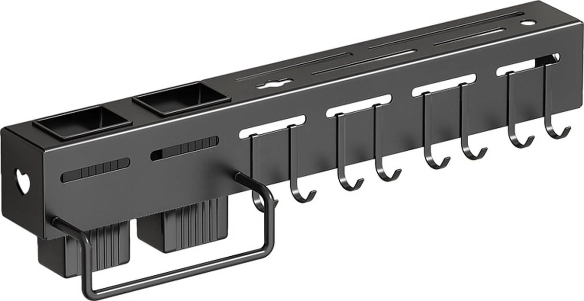 Premium Keukenrek – Keukenrek Hangend – Messenrek - Wandrek - Keukenrek Hangend Met Of Zonder Boren – Keukengerei Rek – Ophangbaar Keukenrek - Met Of Zonder Boren – Keuken Organizer - Incl. GRATIS Lijm 8 Premium Keukenrek – Keukenrek Hangend – Messenrek - Wandrek - Keukenrek Hangend Met Of Zonder Boren – Keukengerei Rek – Ophangbaar Keukenrek - Met Of Zonder Boren – Keuken Organizer - Incl. GRATIS Lijm - Afbeelding 6