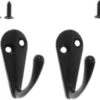 FSW-Products - 4 Stuks - Ophanghaken - Kapstokhaken - Sleutelhaken - Muurhaken - Zwart - Wandhaken - Keukenhaken - Handdoekhaken - Haakjes - Haken - Ophanghaakjes - Haakjes Voor Sleutels - Vintage -Thuisopslag 1200x625 2