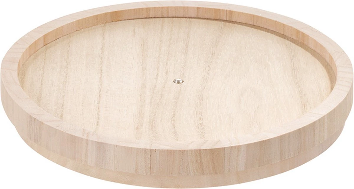 The Home Edit Draaiplateau Hout - Wooden Collection - Lage Opstaande Rand 6 The Home Edit Draaiplateau Hout - Wooden Collection - Lage Opstaande Rand - Afbeelding 4