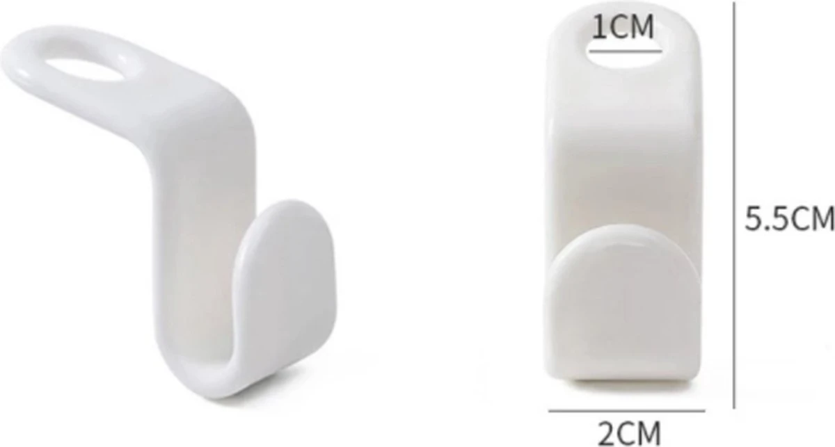 FSW-Products - 10 Stuks - Kledinghaakjes - Kledinghaak - Haken Voor Kledingkast - Hanger - Kleding - Wit - Ruimte Maken 7 FSW-Products - 10 Stuks - Kledinghaakjes - Kledinghaak - Haken Voor Kledingkast - Hanger - Kleding - Wit - Ruimte Maken - Afbeelding 5