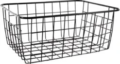 Merkloos Draadmand - 28x22x12.5cm - Mat Zwart -Thuisopslag 1200x646 1