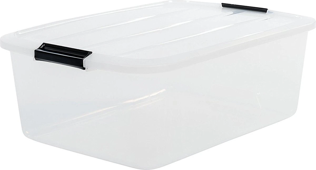 IRIS Topbox Opbergbox - 30 L - Kunststof - 3 Stuks - Transparant 7 IRIS Topbox Opbergbox - 30 L - Kunststof - 3 Stuks - Transparant - Afbeelding 5