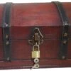 Schatkist - Houten Kist, Piratenkist, Geschenkdoos, Afsluitbaar Met Deksel En Slot Met Sleutel, Schatkist 30 X 20 X 15 Cm Groot -Thuisopslag 1200x649 2