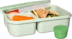 Lock&Lock Lunchset - Yoghurtbeker En Lunchboxen - Bento Box - Muesli Beker - Snackdoosjes - Lunchpot - Met Compartimenten - Volwassenen En Kinderen - To Go - Lekvrij - BPA Vrij - Groen -Thuisopslag 1200x654