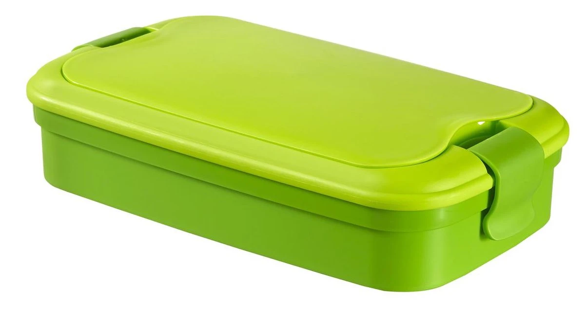 Curver Lunch&Go - Vershouddoos - Lunchbox - Inclusief Bestek - 2/3 Compartimenten - Groen 3 Curver Lunch&Go - Vershouddoos - Lunchbox - Inclusief Bestek - 2/3 Compartimenten - Groen - Afbeelding 2