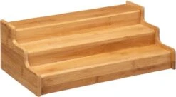 Merkloos Decopatent® Kruidenrekje Uitschuifbaar - Staand 3 Laags Kruidenrek Voor 36 Kruidenpotjes - Specerijen Rek - Bamboe Hout -Thuisopslag 1200x662 1