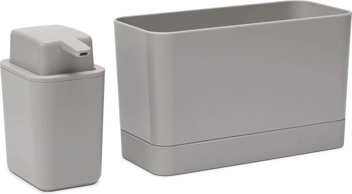 Brabantia SinkSide Aanrecht Organizer - Set 2-delig - Mid Grey 5 Brabantia SinkSide Aanrecht Organizer - Set 2-delig - Mid Grey - Afbeelding 3
