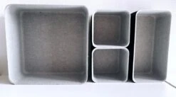 OMID HOME® Velvet Lade Organizer Kast En Badkamer - 4 Stuks - Multi-inzetbaar - S/M/L - Zwart -Thuisopslag 1200x666 1