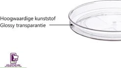 Draaiplateau Transparant ⌀ 27cm Lage Rand 4,5cm - Keuken Organisator - Kruiden Draaiplateau - Badkamer Organisator - Lazy Susan -Thuisopslag 1200x673