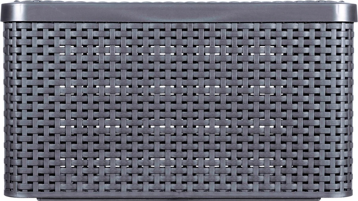 Curver Style Mand L - 30L - Antraciet Met Deksel 4 Curver Style Mand L - 30L - Antraciet Met Deksel - Afbeelding 2