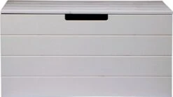 WOOOD Keet Opbergkist - Grenen Geborsteld - Betongrijs - 42x80x40