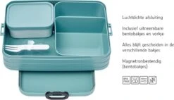 Mepal – Bento Lunchbox Take A Break Large- Inclusief Bento Box – Nordic Blue – Lunchbox Voor Volwassenen -Thuisopslag 1200x688 2